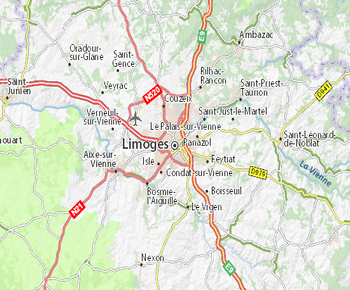 carte de Limoges